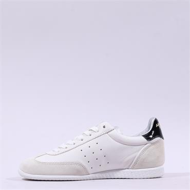 Another Trend Atenas Low Retro Trainer - White Black